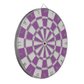 Zacht Paars en wit Dartbord (Voorkant Links)