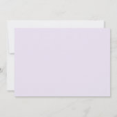 Zacht Paars | Formele Luchtige Lavendel Bruiloft Save The Date (Achterkant)