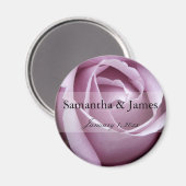 Zacht Paars Roos Persoonlijk huwelijk Magneet (Voorkant / Achterkant)