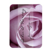 Zacht Paars Roos Persoonlijk huwelijk Magneet (Verticaal)