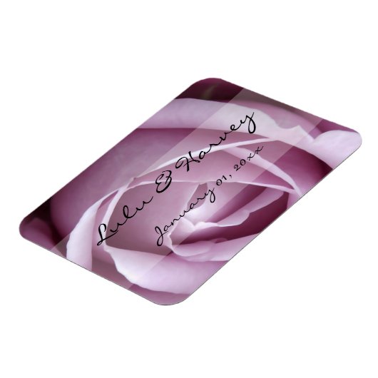 Zacht Paars Roos Persoonlijk huwelijk Magneet (Linkerzijde)