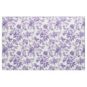 Zacht Paarse Botanische Toile Stof (Fat Quarter)