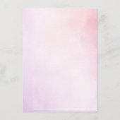 Zacht Paarse en Blush Elegant Minimalistisch Menu (Achterkant)