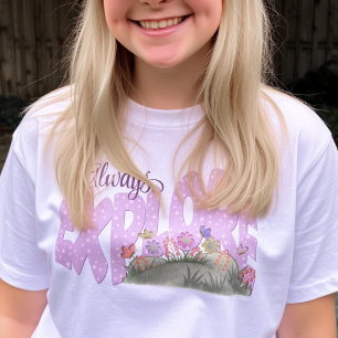 Zacht Paarse Fantasievolle Tuin Verkennen T-shirt
