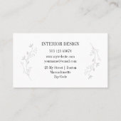 Zacht Paarse minimalist Visitekaartje (Achterkant)