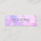 Zacht Paarse Schilderij Abstracte Waterverf Hang L Mini Visitekaartje (Voorkant)