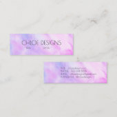 Zacht Paarse Schilderij Abstracte Waterverf Hang L Mini Visitekaartje (Voorkant / Achterkant)