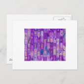 zacht Paarse stenen Briefkaart (Voorkant / Achterkant)