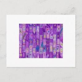 zacht Paarse stenen Briefkaart