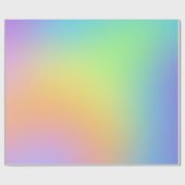 Zacht pasta-regenbooggradiënt Verlooppapier Cadeaupapier (Vlak)