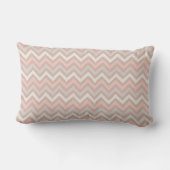 Zacht Pastel Chevron Zigzag Patroon Kussen (Achterkant)