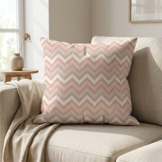 Zacht Pastel Chevron Zigzag Patroon Kussen