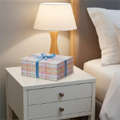 Zacht Pastel Plaid Patroon Gift Wrapping Paper Cadeaupapier