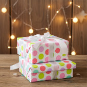 Zacht Pastel Stippenpatroon Cadeaupapier