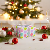 Zacht Pastel Stippenpatroon Cadeaupapier