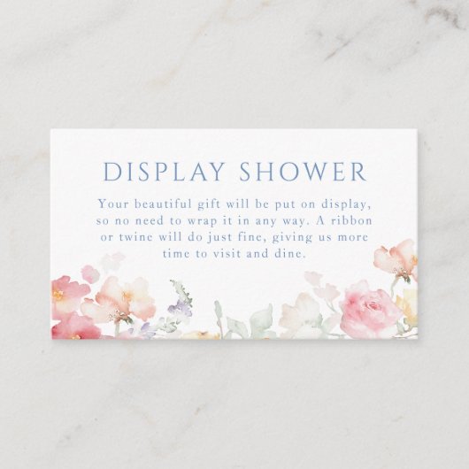 zacht pastelbloem Vrijgezellenfeest Informatiekaartje (Voorkant)