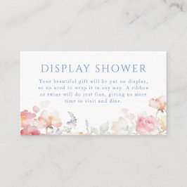 zacht pastelbloem Vrijgezellenfeest Informatiekaartje