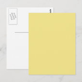 Zacht pastelgeel decor klaar om aan te passen briefkaart (Voorkant / Achterkant)