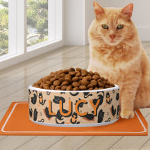 Zacht patroon Oranje Zwarte Kat