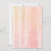 Zacht peach Flowers Elegant Spring Baby shower Kaart (Achterkant)