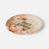  Zacht perzikpapier borden Papieren Bordje (Gekanteld)