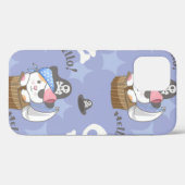 Zacht Piratenkittenpatroon Case-Mate iPhone Case (Achterkant (horizontaal))