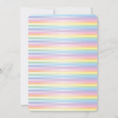 Zacht regenboogbaby shower kaart (Achterkant)