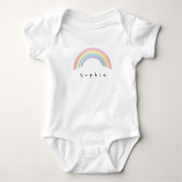 Zacht regenboogbaby shower romper