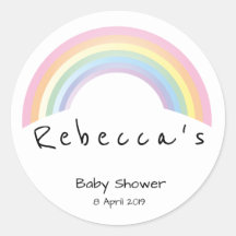 Zacht regenboogbaby shower
