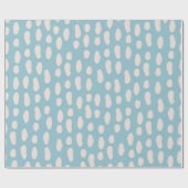 zacht regendruppelpatroon cadeaupapier (Vlak)