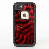 Zacht rode en zwarte veren (Achterkant)