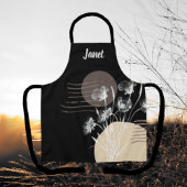 Zacht romantisch zwart minimalistisch bloemig Scho Schort