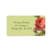 Zacht Roos Adres Etiket (Voorkant)