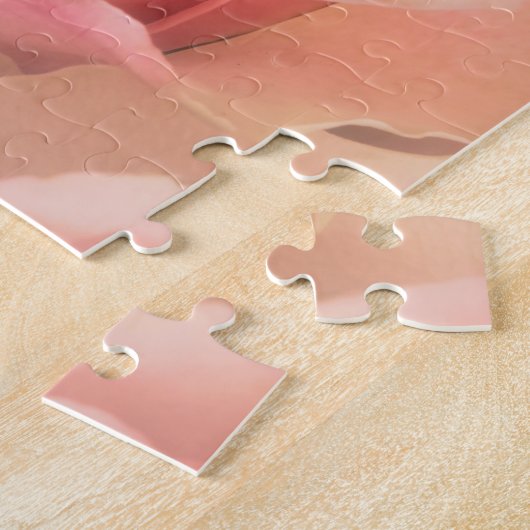 Zacht Roos Blush Legpuzzel (Zijkant)