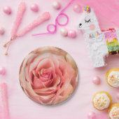 Zacht Roos Blush roze Papieren Bordje (Feest)