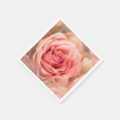 Zacht Roos Blush Servet (Hoek)