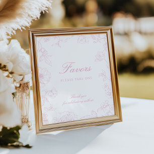 Zacht Roos Chinoiserie Favors Poster