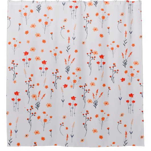 zacht Roos Douchegordijn (Voorkant)