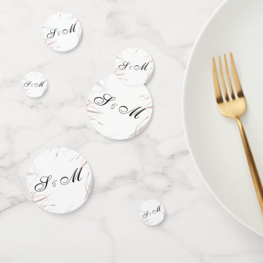 Zacht Roos en Grijze bloederij Confetti (Groep)