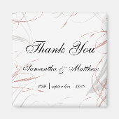 Zacht Roos en Grijze bloederij Magneet (Voorkant)