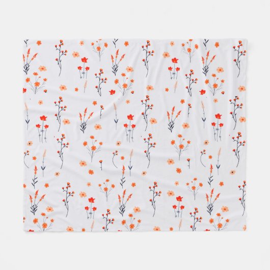  zacht Roos Fleece Deken (Voorkant (Horizontaal))