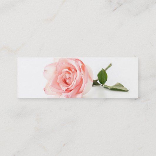 Zacht Roos Mini Visitekaartje (Achterkant)