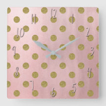 Zacht Roos roze goud glitter gellam polak dots