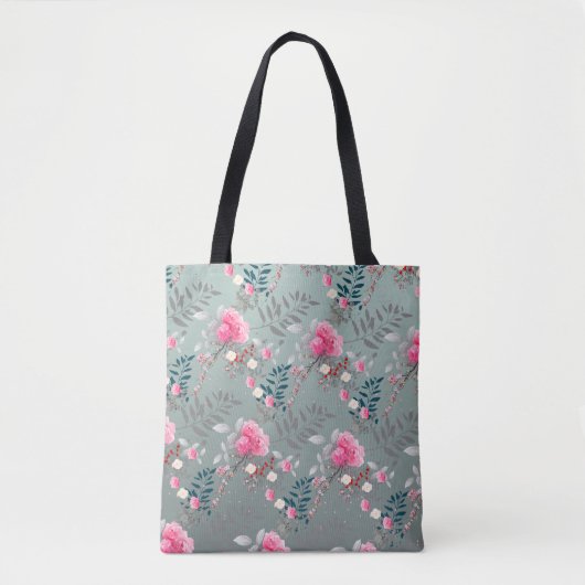 Zacht roos tote bag (Voorkant)