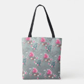 Zacht roos tote bag (Achterkant)