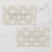 Zacht Roos Trellis in Ivoorkust Visitekaartje (Voorkant / Achterkant)