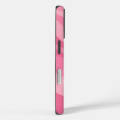 Zacht Roze Abstract Golfpatroon Case-Mate iPhone Case (Achterkant / Rechts)