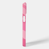 Zacht Roze Abstract Golfpatroon Case-Mate iPhone Case (Achterkant / Rechts)