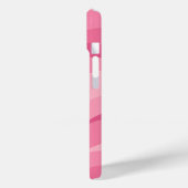 Zacht Roze Abstract Golfpatroon Case-Mate iPhone Case (Achterkant / Links)