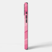 Zacht Roze Abstracte Golfpatroon Case-Mate iPhone Case (Achterkant / Links)